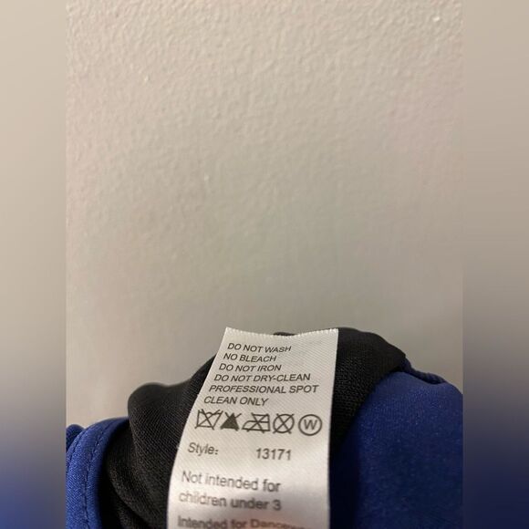 WEISSMAN Dance Costume lyrical navy blue 10,000 MILES 13171 XXLA adult - Picture 8 of 10